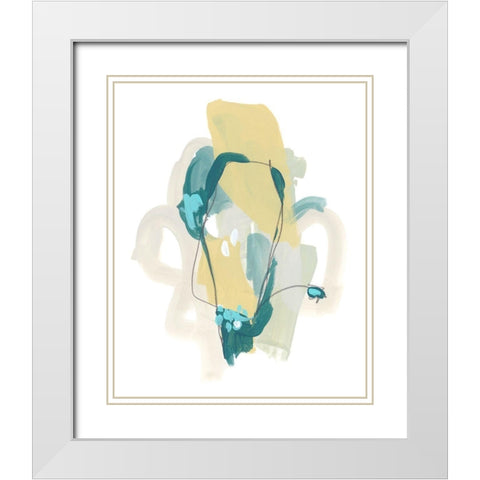 Basilisk I White Modern Wood Framed Art Print with Double Matting by Vess, June Erica