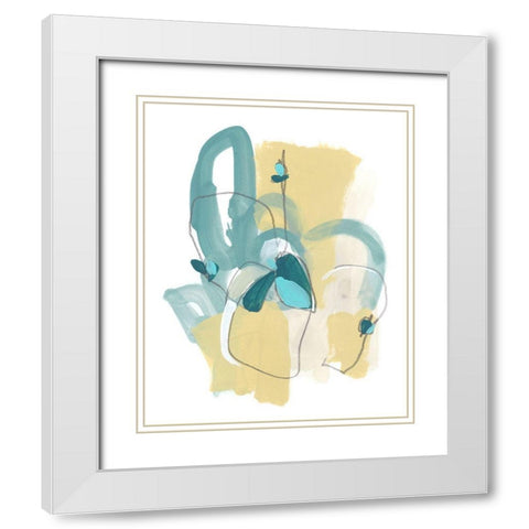 Basilisk III White Modern Wood Framed Art Print with Double Matting by Vess, June Erica
