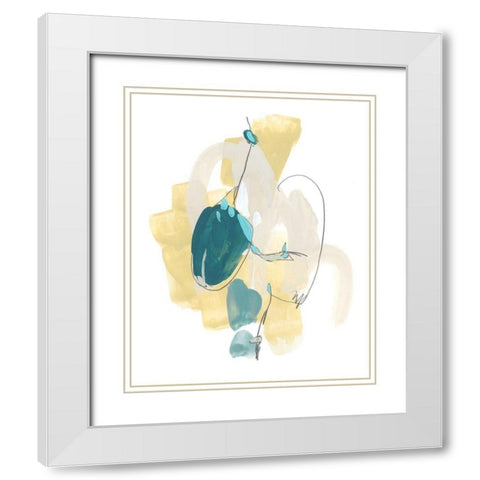 Basilisk V White Modern Wood Framed Art Print with Double Matting by Vess, June Erica