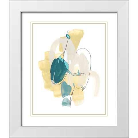Basilisk V White Modern Wood Framed Art Print with Double Matting by Vess, June Erica