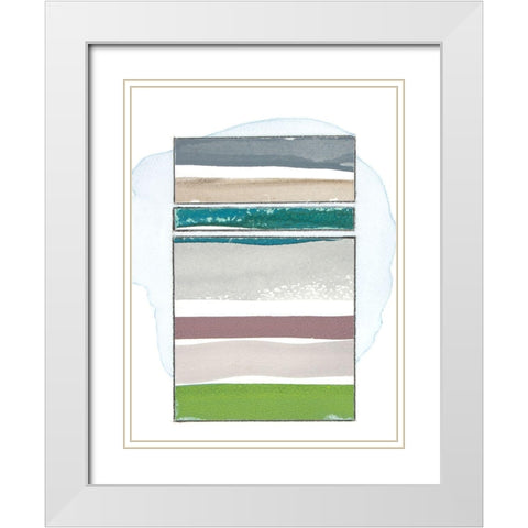 Pacific Horizon II White Modern Wood Framed Art Print with Double Matting by Delamater, Rob