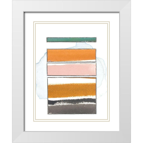 Pacific Horizon XII White Modern Wood Framed Art Print with Double Matting by Delamater, Rob