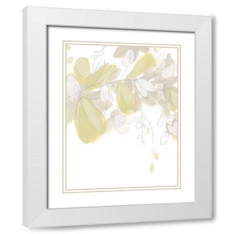 Viridis IV White Modern Wood Framed Art Print with Double Matting by Vess, June Erica