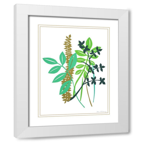 Hedge Row I White Modern Wood Framed Art Print with Double Matting by Ludwig, Alicia