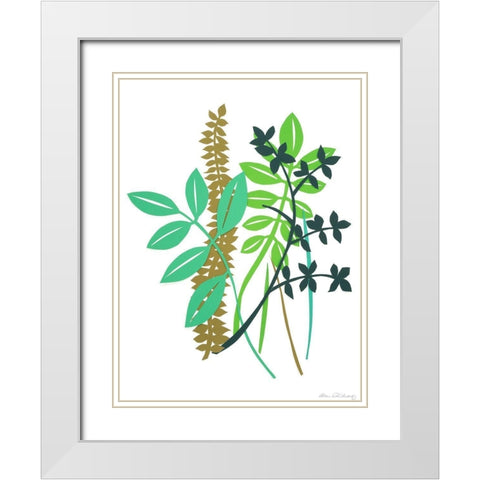 Hedge Row I White Modern Wood Framed Art Print with Double Matting by Ludwig, Alicia