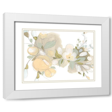 Planifolia I White Modern Wood Framed Art Print with Double Matting by Vess, June Erica