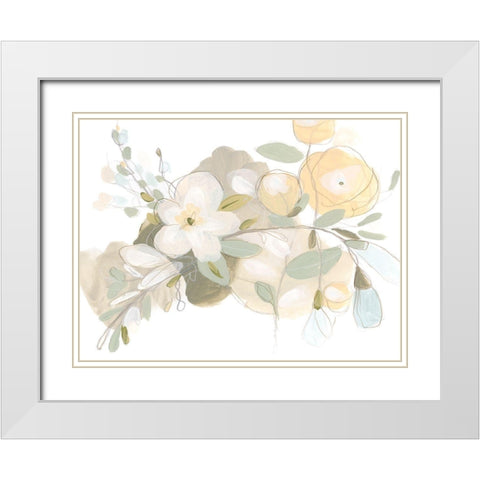 Planifolia II White Modern Wood Framed Art Print with Double Matting by Vess, June Erica