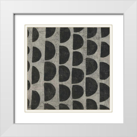 Stone V White Modern Wood Framed Art Print with Double Matting by Zarris, Chariklia