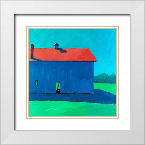 Luminous Light I White Modern Wood Framed Art Print with Double Matting by Young, Carol