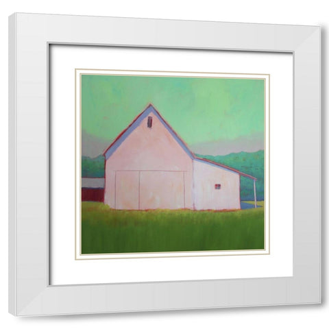 Luminous Light III White Modern Wood Framed Art Print with Double Matting by Young, Carol