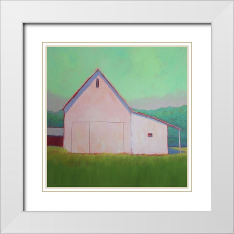 Luminous Light III White Modern Wood Framed Art Print with Double Matting by Young, Carol