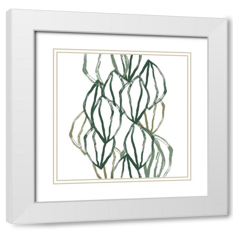Seed Vessels IV White Modern Wood Framed Art Print with Double Matting by Vess, June Erica