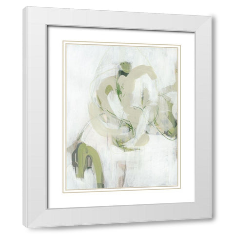 Verge I White Modern Wood Framed Art Print with Double Matting by Vess, June Erica