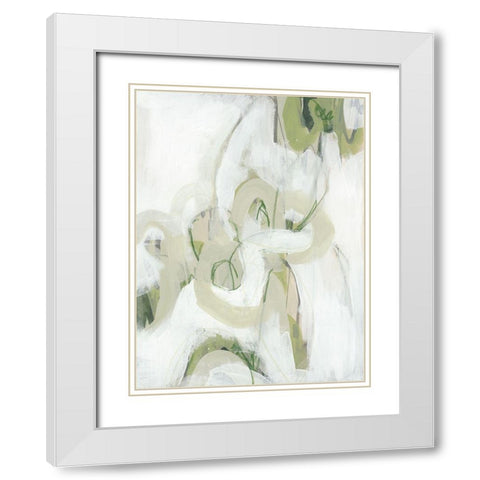 Verge II White Modern Wood Framed Art Print with Double Matting by Vess, June Erica