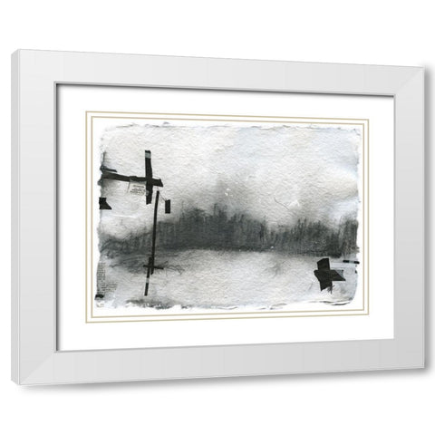Pilgrimage I White Modern Wood Framed Art Print with Double Matting by Blixt, Ingrid
