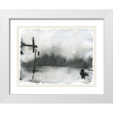 Pilgrimage I White Modern Wood Framed Art Print with Double Matting by Blixt, Ingrid