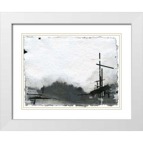 Pilgrimage II White Modern Wood Framed Art Print with Double Matting by Blixt, Ingrid