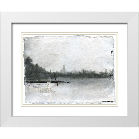 Pilgrimage III White Modern Wood Framed Art Print with Double Matting by Blixt, Ingrid