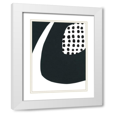 Echos of Memphis V White Modern Wood Framed Art Print with Double Matting by Stramel, Renee W.