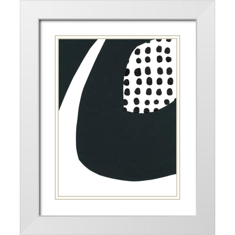 Echos of Memphis V White Modern Wood Framed Art Print with Double Matting by Stramel, Renee W.