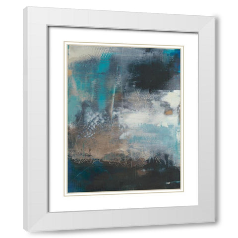 Umbra I White Modern Wood Framed Art Print with Double Matting by Jachimiec, Sue