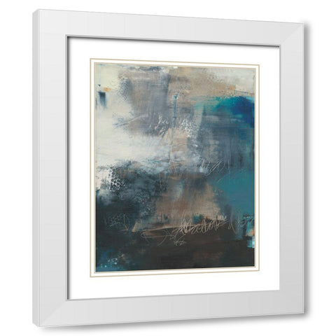 Umbra III White Modern Wood Framed Art Print with Double Matting by Jachimiec, Sue