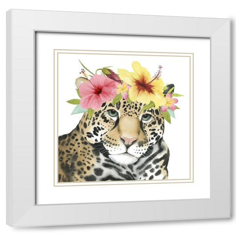 Tropical Halo VI White Modern Wood Framed Art Print with Double Matting by Popp, Grace