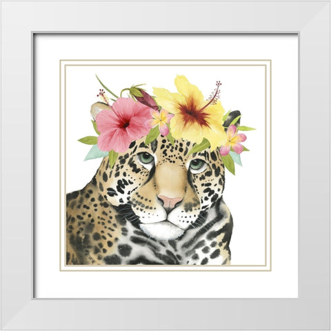 Tropical Halo VI White Modern Wood Framed Art Print with Double Matting by Popp, Grace