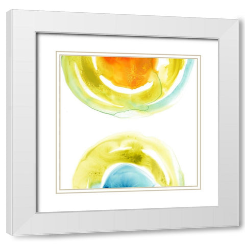 Prisma Circuit I White Modern Wood Framed Art Print with Double Matting by Vess, June Erica