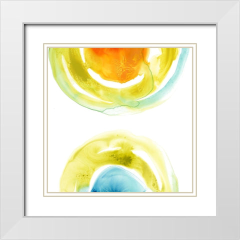 Prisma Circuit I White Modern Wood Framed Art Print with Double Matting by Vess, June Erica
