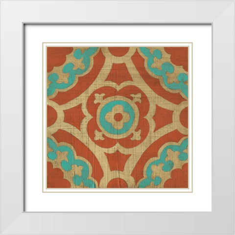 Masala III White Modern Wood Framed Art Print with Double Matting by Zarris, Chariklia