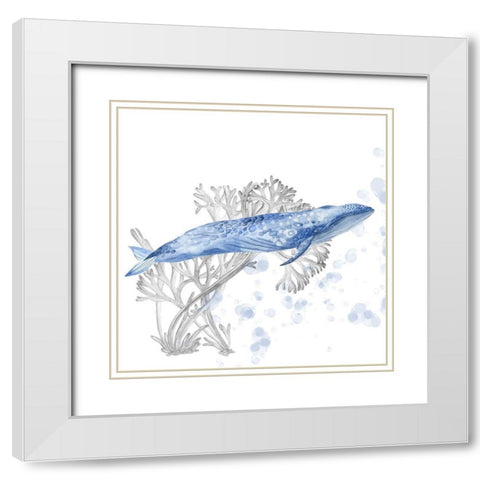 Flying Dreams I White Modern Wood Framed Art Print with Double Matting by Wang, Melissa