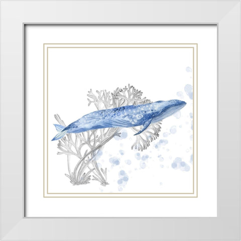 Flying Dreams I White Modern Wood Framed Art Print with Double Matting by Wang, Melissa