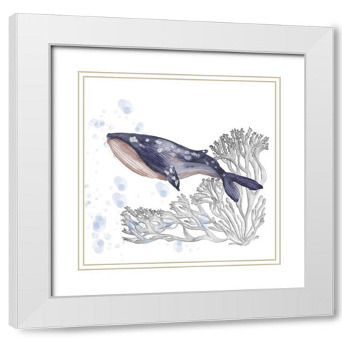 Flying Dreams II White Modern Wood Framed Art Print with Double Matting by Wang, Melissa