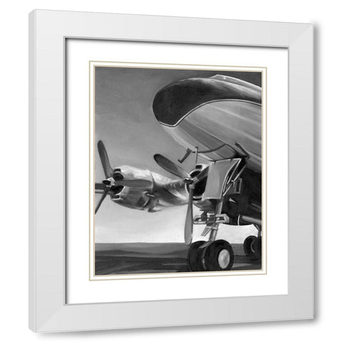 Aviation Icon II White Modern Wood Framed Art Print with Double Matting by Harper, Ethan