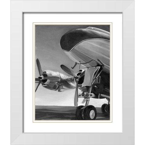 Aviation Icon II White Modern Wood Framed Art Print with Double Matting by Harper, Ethan