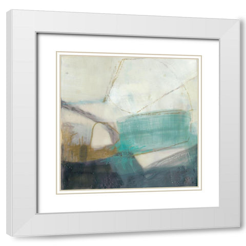 Tusk I White Modern Wood Framed Art Print with Double Matting by Jachimiec, Sue