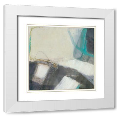 Tusk III White Modern Wood Framed Art Print with Double Matting by Jachimiec, Sue