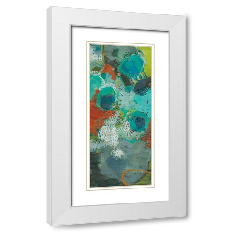 Lolly II White Modern Wood Framed Art Print with Double Matting by Jachimiec, Sue