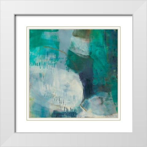 Arete I White Modern Wood Framed Art Print with Double Matting by Jachimiec, Sue