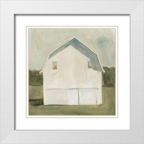 Serene Barn VI White Modern Wood Framed Art Print with Double Matting by Scarvey, Emma