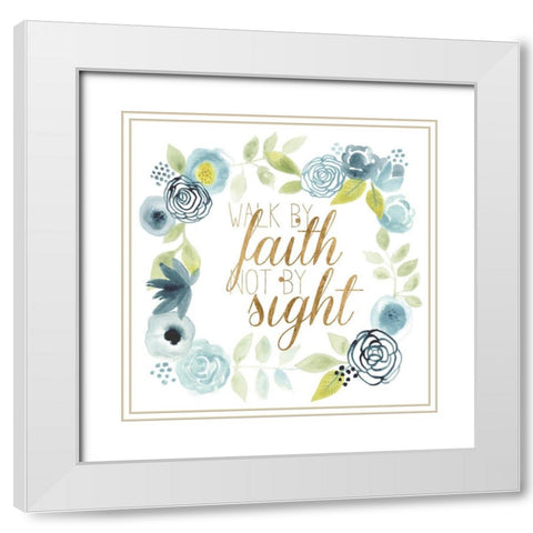 It Is Well I White Modern Wood Framed Art Print with Double Matting by Studio W