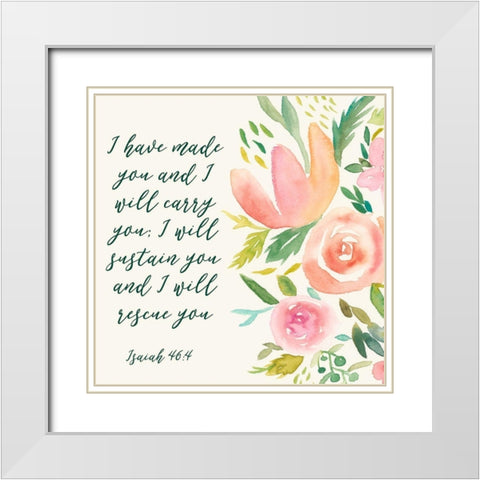 Grace Upon Grace I White Modern Wood Framed Art Print with Double Matting by Studio W