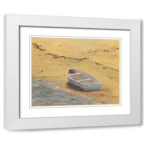 Summer Dory White Modern Wood Framed Art Print with Double Matting by Wendling, Marilyn