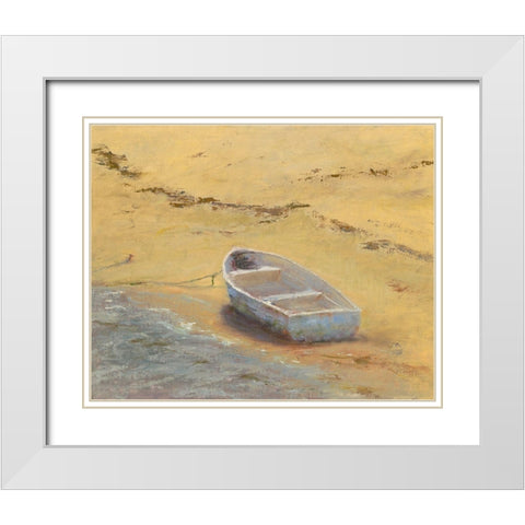 Summer Dory White Modern Wood Framed Art Print with Double Matting by Wendling, Marilyn