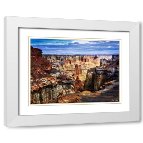 Valley Beauty III White Modern Wood Framed Art Print with Double Matting by Drost, David