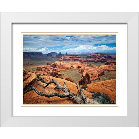 Valley Beauty VII White Modern Wood Framed Art Print with Double Matting by Drost, David