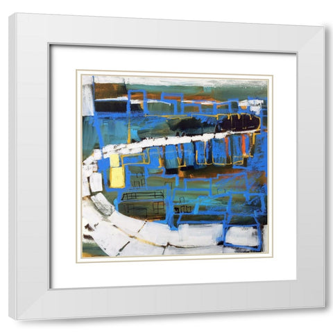 Bridge III White Modern Wood Framed Art Print with Double Matting by Ferrell, Erin McGee