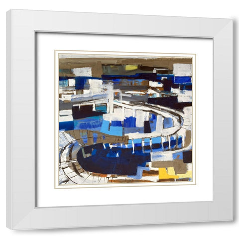 Bridge IV White Modern Wood Framed Art Print with Double Matting by Ferrell, Erin McGee