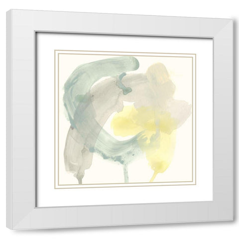 Lunar Sunrise II White Modern Wood Framed Art Print with Double Matting by Vess, June Erica